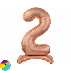 Folija Balon Samostoječi 74cm - Št. 2 Rose Gold Folija Balon Samostoječi 74cm - Št. 2 Rose Gold